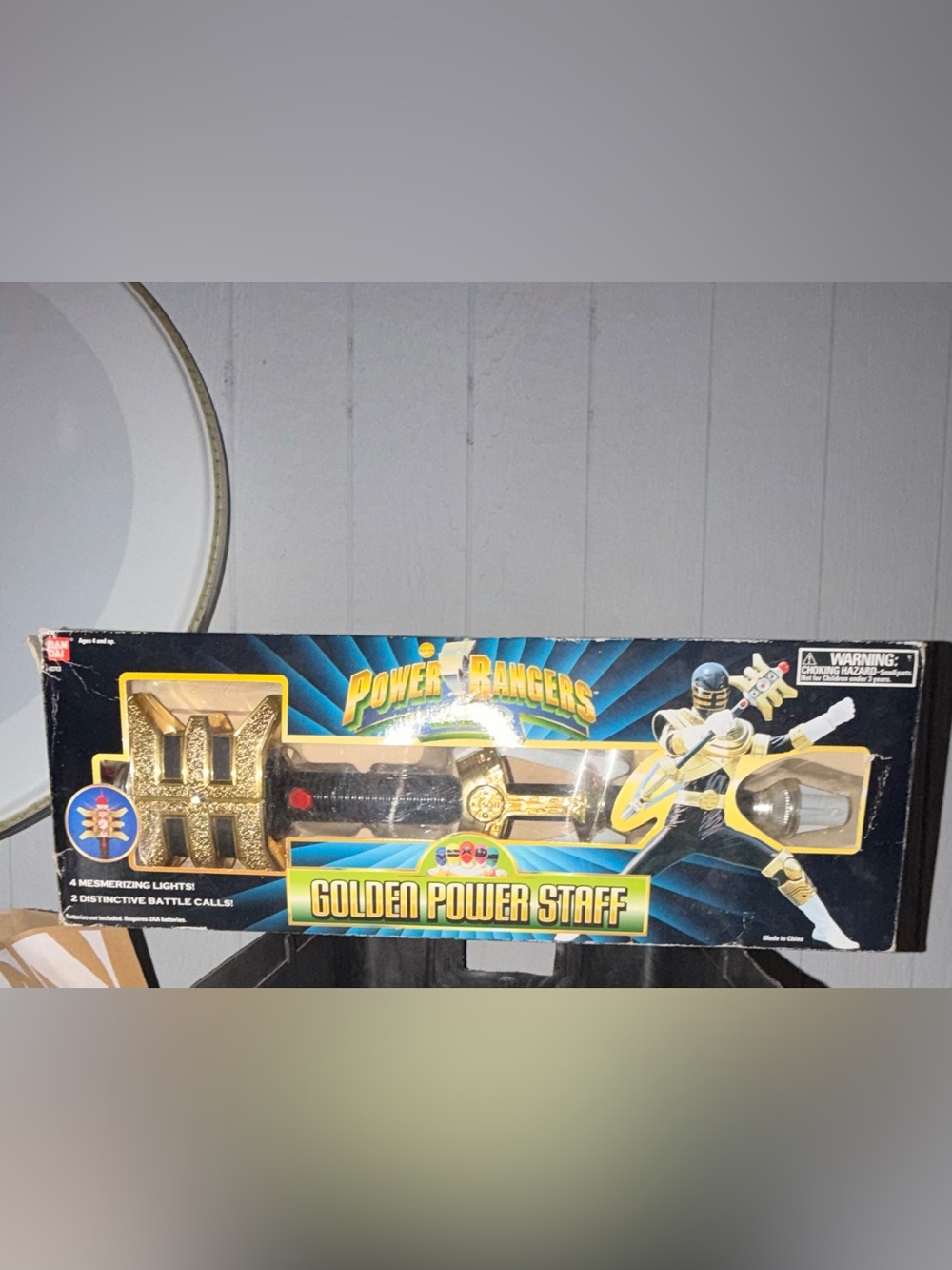 Power Rangers Zeo Golden Power Staff Toy - Gold and Black